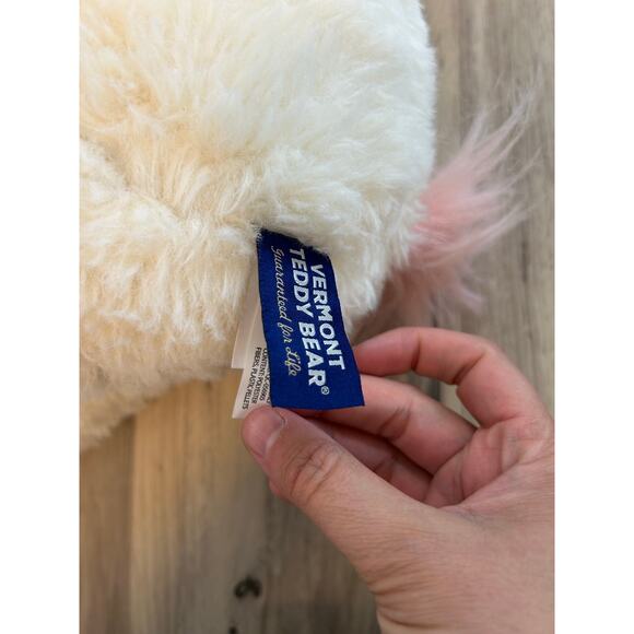 Vermont Teddy Bear Company 18” Fluffy Fantasy Unicorn Cream Pink Plush Very Soft - Picture 5 of 5